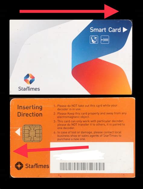 Startimes Smart Card Insertion Directio